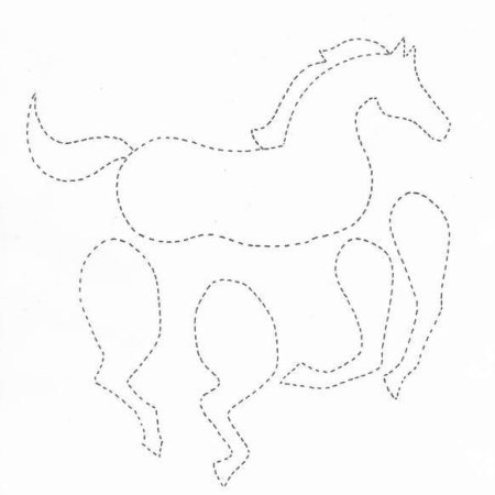 Трафареты лошадки из бумаги для вырезания (45 фото)