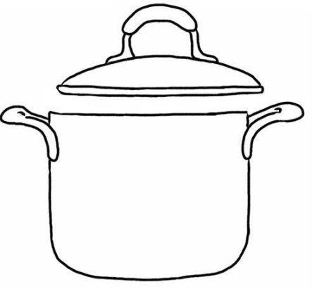 Кастрюля раскраска