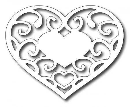 Ажурные сердечки для вырезания