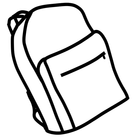 Портфель трафарет