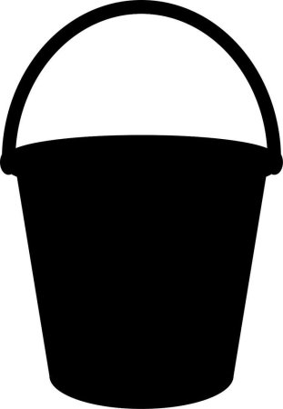 Ведро раскраска для детей