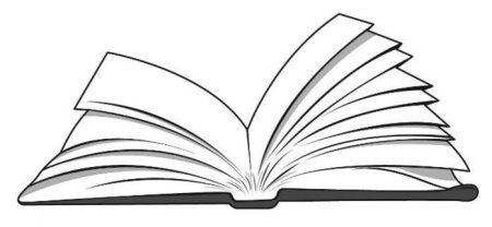 Открытая книга раскраска