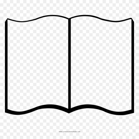 Контур книги на прозрачном фоне