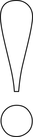 Восклицательный знак контур