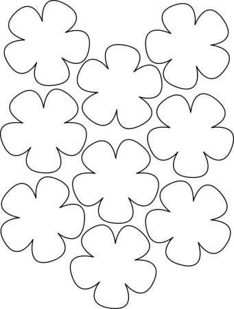 Шаблоны цветов для печати