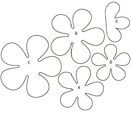 Трафареты цветка из бумаги (48 фото)