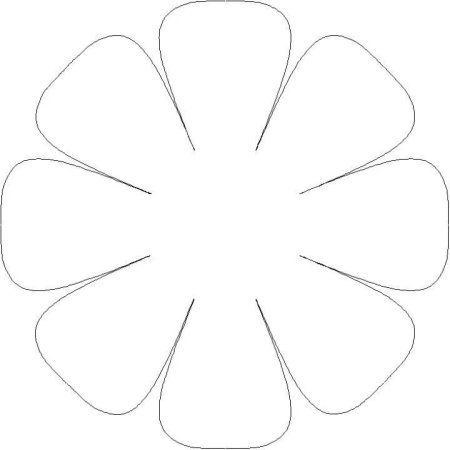 Цветы трафарет для вырезания