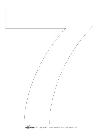 Цифра 2 трафарет