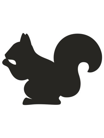 Силуэты животных для детей
