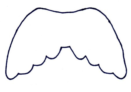 Лекало Крылья ангела
