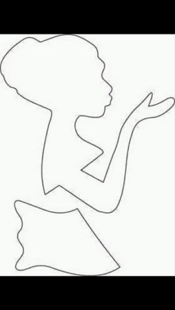 Аппликация силуэт