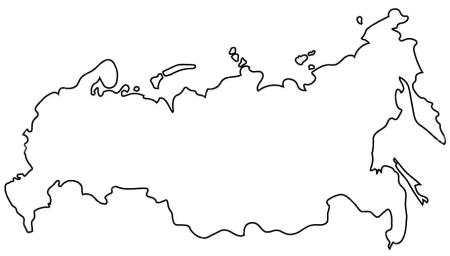 Контур границ России