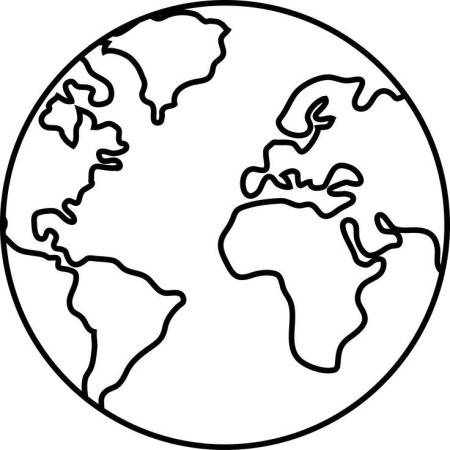 Планета земля раскраска