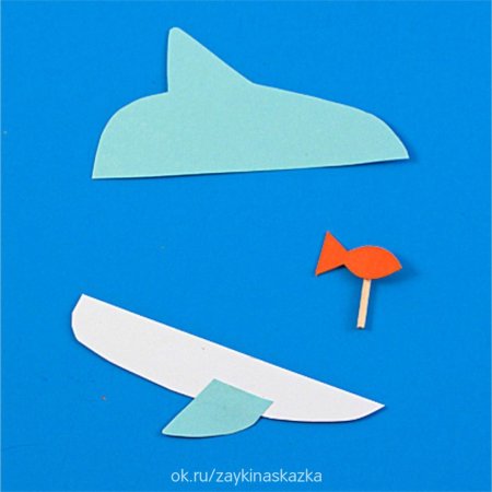 Поделка акула из бумаги