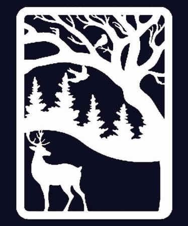 Зимние силуэты на окна