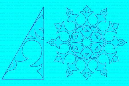 Шаблоны для обрезания снежинок