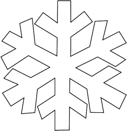 Трафарет снежинки легкий