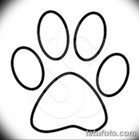 Отпечаток лапы котенка