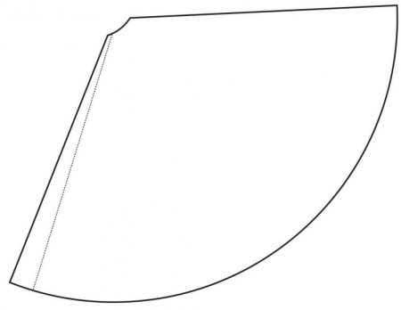 Конус развертка для склеивания а4