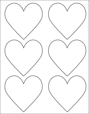 Трафареты сердечек для вырезания из бумаги (49 фото)