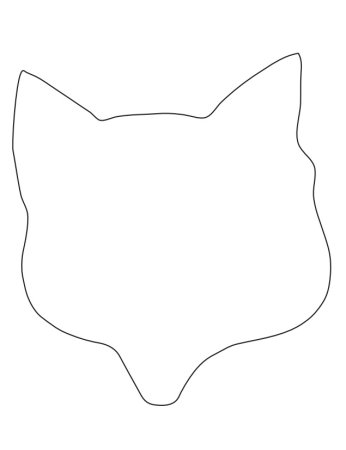 Шаблон кошачьей мордочки
