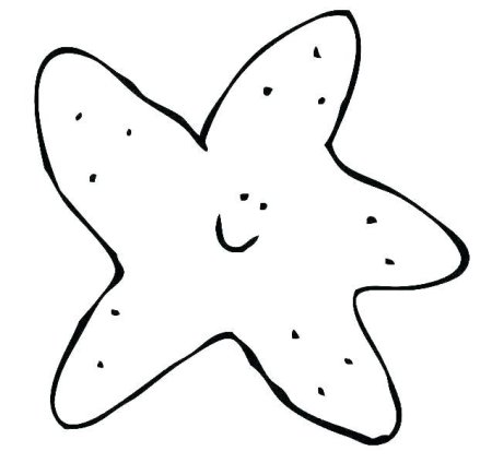 Трафареты морской звезды для вырезания из бумаги (42 фото)