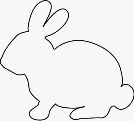 Трафарет зайчика