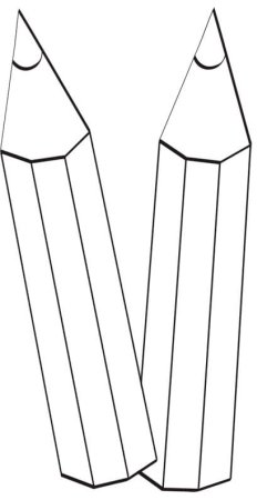 Карандаш трафарет