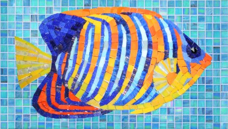 Трафареты мозаика из бумаги для детей рыбка (48 фото)