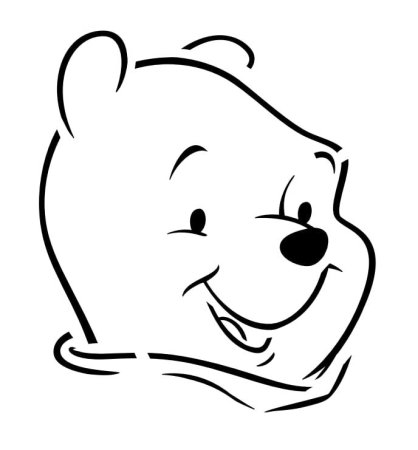 Винни пух силуэт