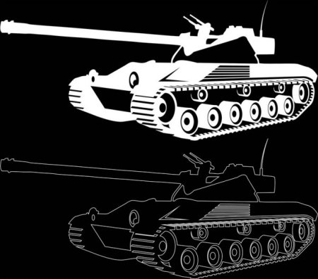 Трафареты танков