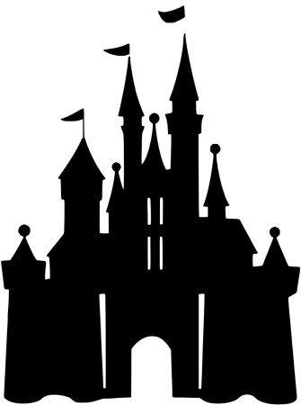 Замок Walt Disney вектор
