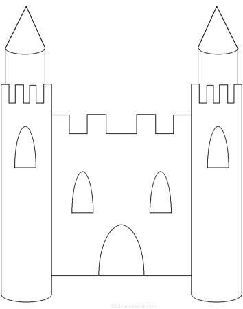 Замок трафарет