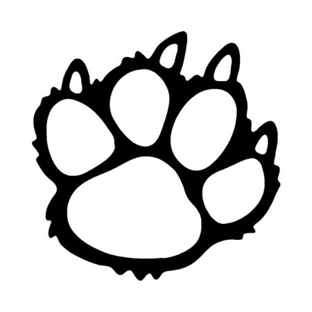 Кошачья лапка DXF