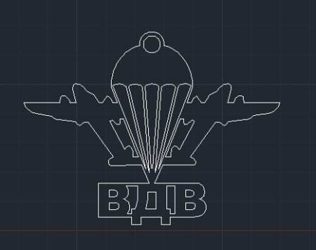 Эмблема ВДВ вектор