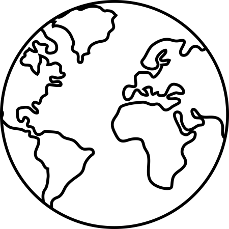 Континенты трафарет