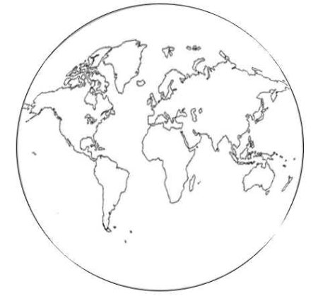 Планета земля трафарет