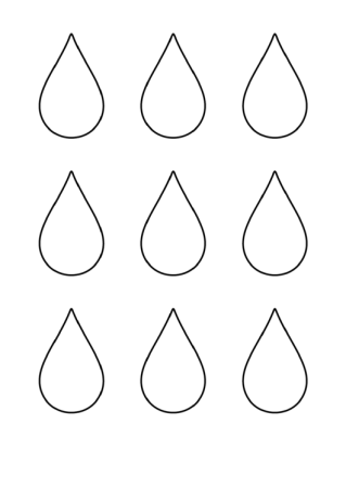 Капли трафареты для вырезания