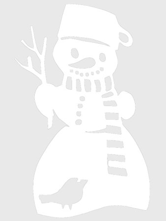 Снеговик на окно