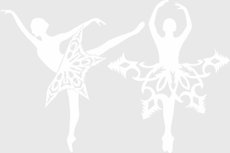 Трафареты балерины снежинки из бумаги (49 фото)