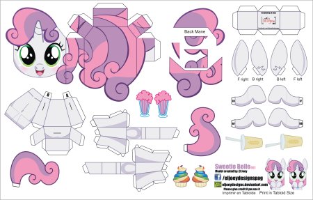 Паперкрафт my little Pony