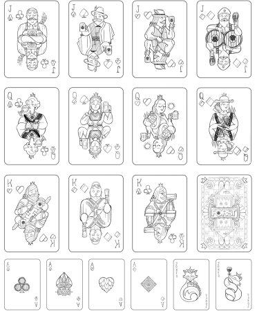 Раскраска карты игральные