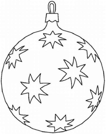 Новогодние шарики раскраска