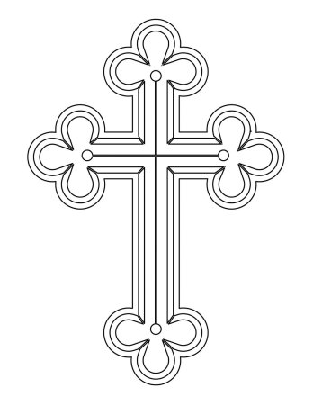 Православный крест эскиз