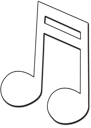 Нотки трафарет