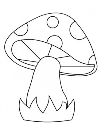 Мухомор раскраска