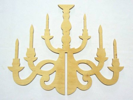 Классическая люстра из фанеры