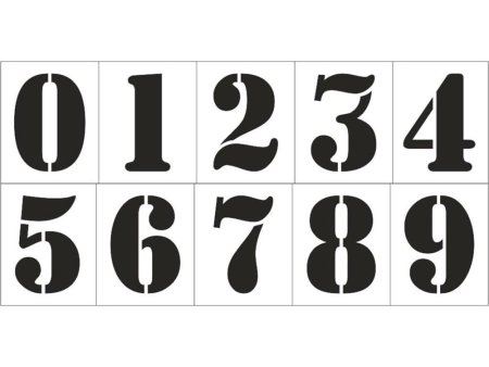 Трафареты цифр для вырезания