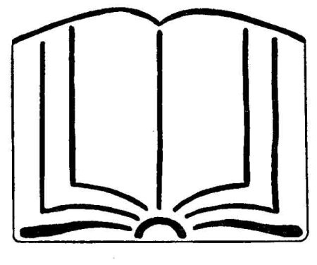 Трафарет книги для вырезания