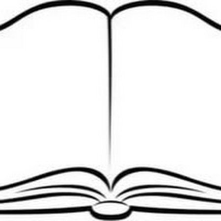 Раскрытая книга чб